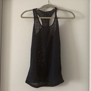 mesh black workout tank top